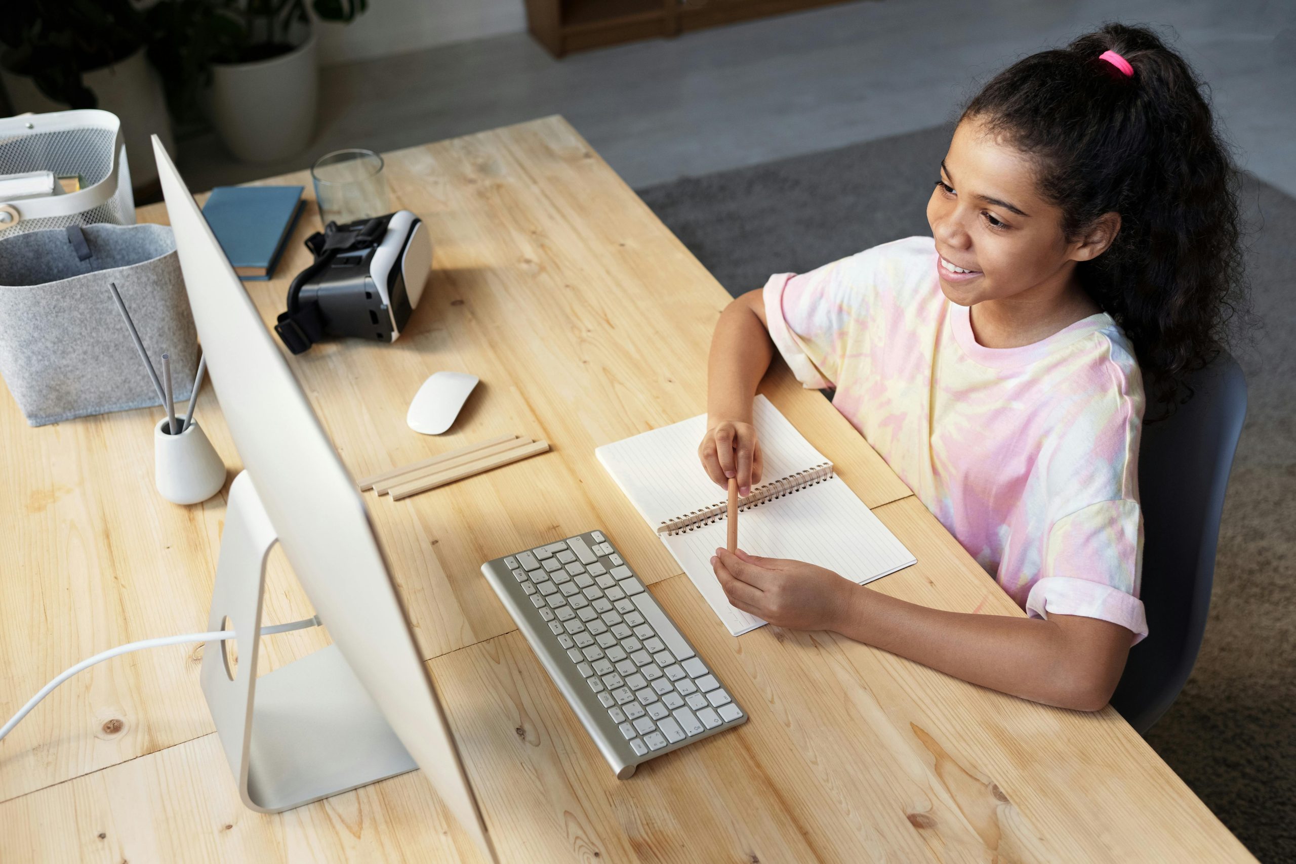 Online School Student Learning