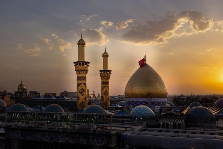 Imam Hussain Shrine at Sunset